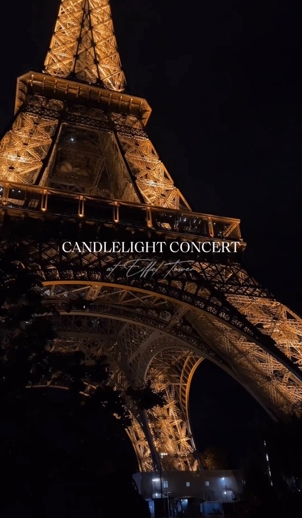 Spectacular candlelight concerts on the Eiffel Tower